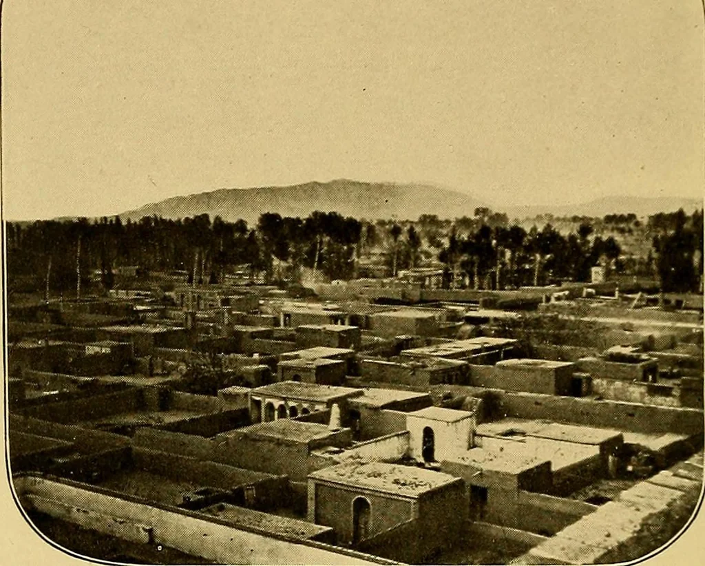 An illustration from Persia past and present; a book of travel and research, with more than two hundred illustrations and a map, 1906, leaf 185