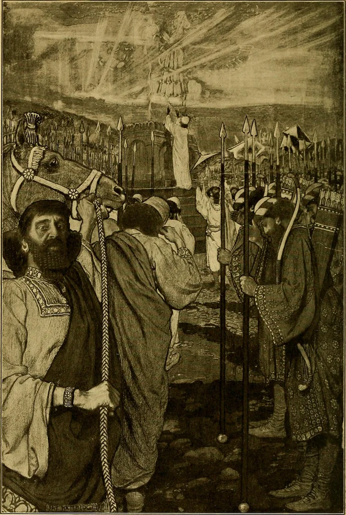 An illustration from Persia past and present; a book of travel and research, with more than two hundred illustrations and a map, 1906, leaf 7