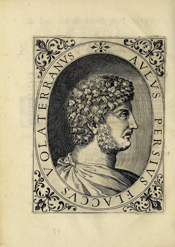 An illustration from Persio, 1630, leaf 14