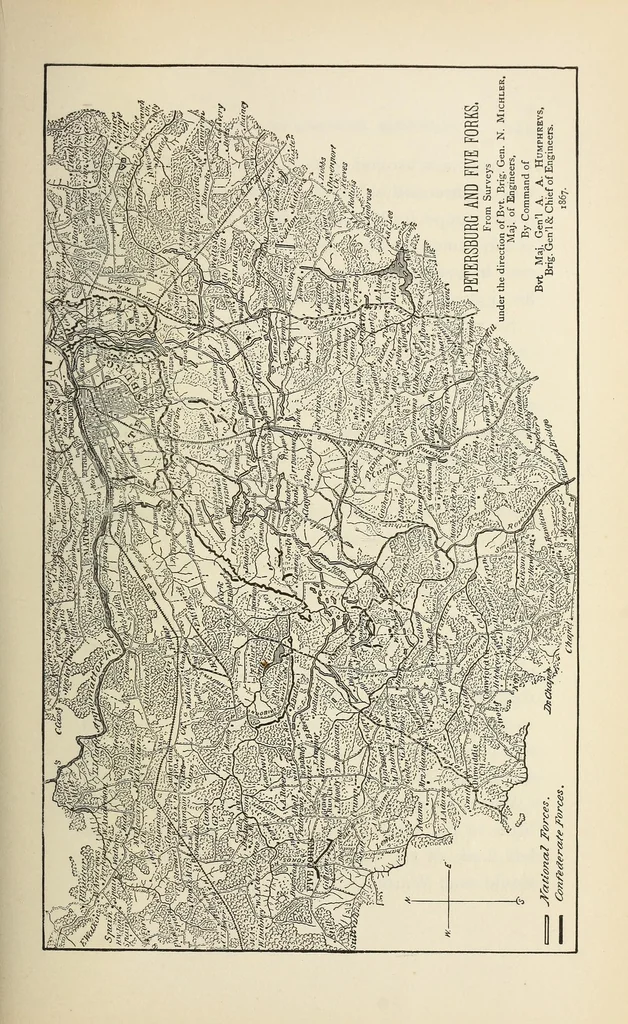 An illustration from Personal memoirs of U.S. Grant .., 1885, leaf 445
