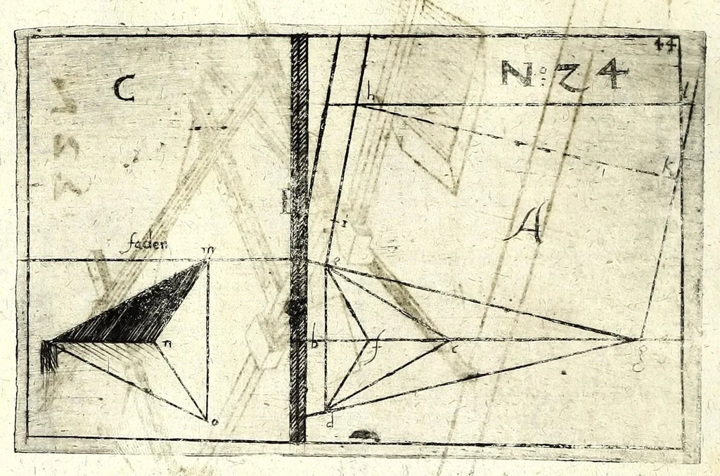 An illustration from Perspectiuische Reiss Kunst, 1625, leaf 56