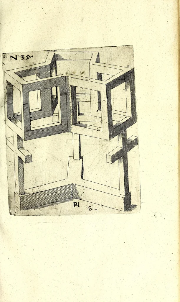 An illustration from Perspectiuische Reiss Kunst, 1625, leaf 73