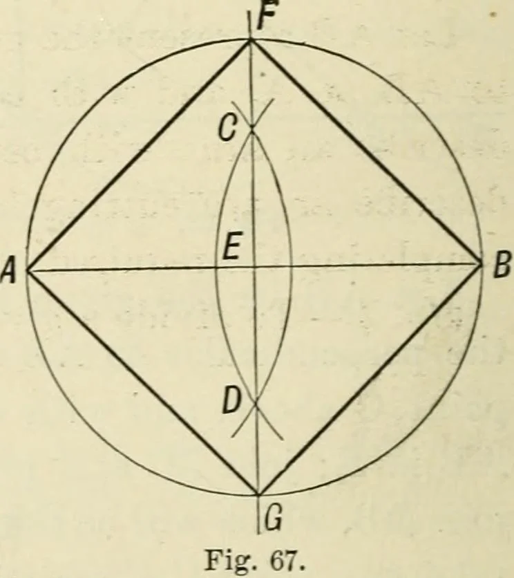 An illustration from Perspective and geometrical drawing : adapted to the use of candidates for second and third-class teachers' certificates, 1887, leaf 109