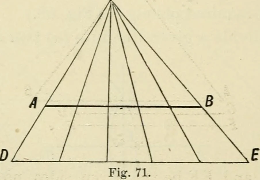 An illustration from Perspective and geometrical drawing : adapted to the use of candidates for second and third-class teachers' certificates, 1887, leaf 111