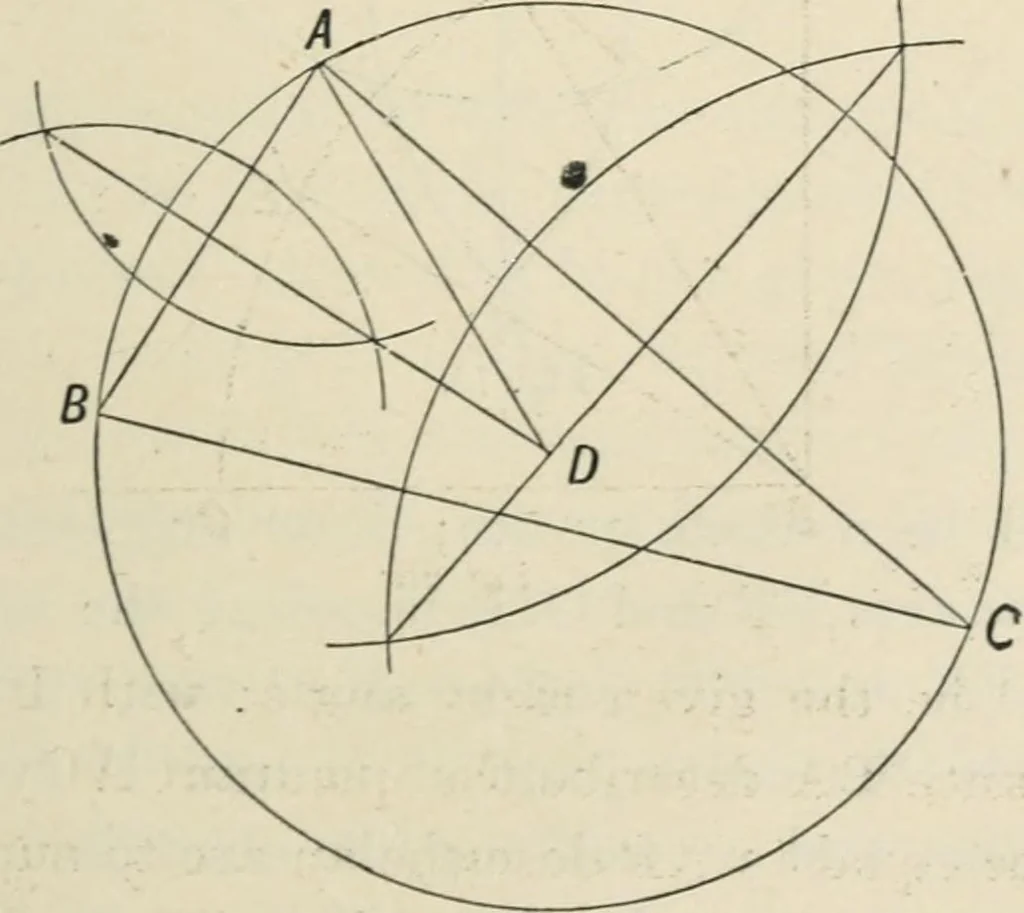 An illustration from Perspective and geometrical drawing : adapted to the use of candidates for second and third-class teachers' certificates, 1887, leaf 114