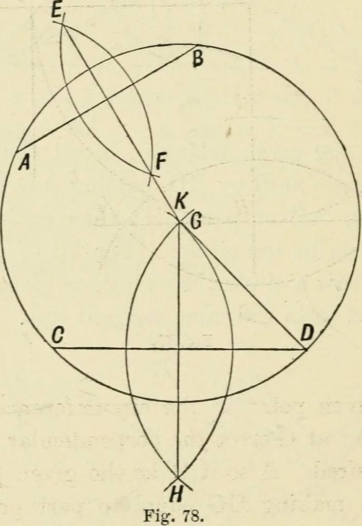 An illustration from Perspective and geometrical drawing : adapted to the use of candidates for second and third-class teachers' certificates, 1887, leaf 115