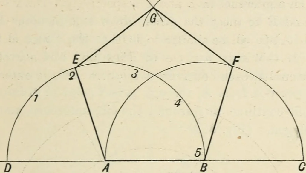 An illustration from Perspective and geometrical drawing : adapted to the use of candidates for second and third-class teachers' certificates, 1887, leaf 122