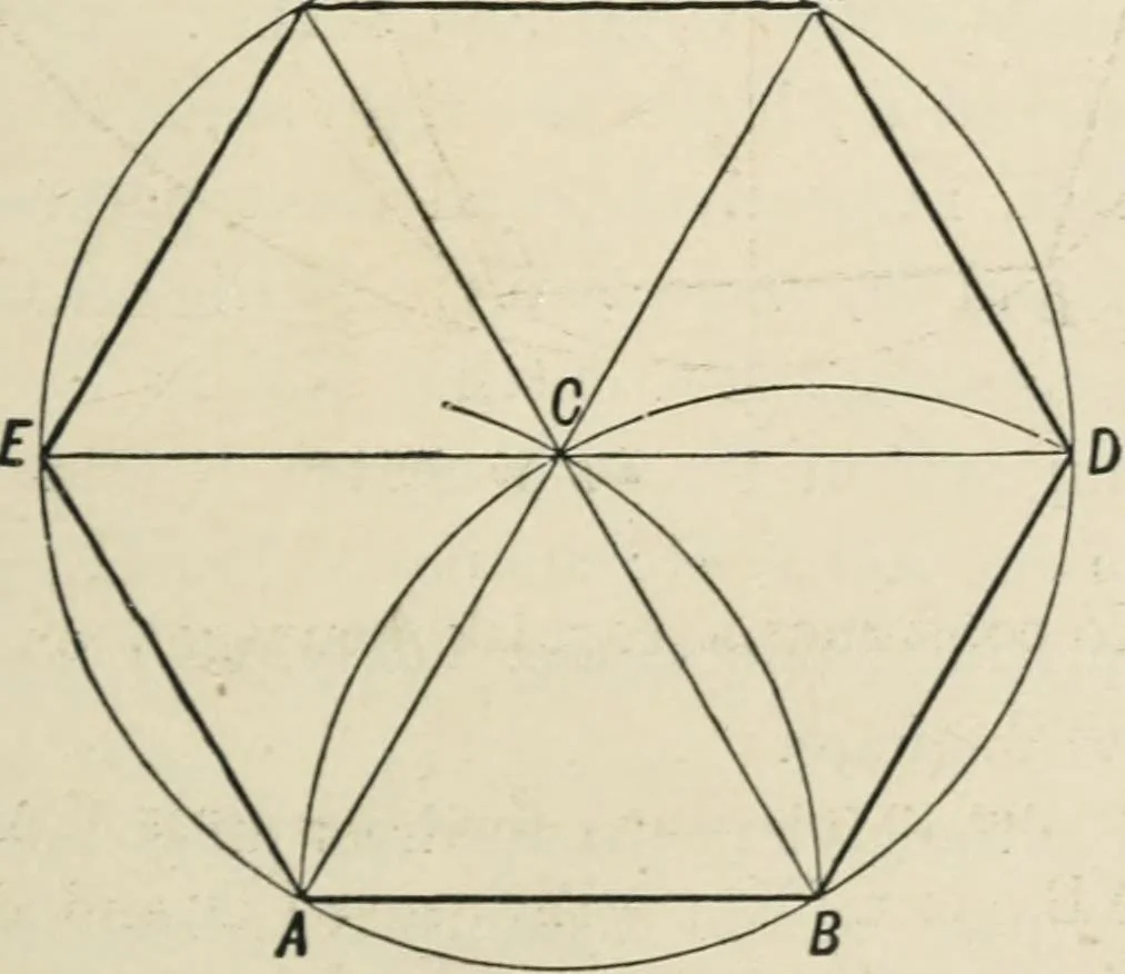 An illustration from Perspective and geometrical drawing : adapted to the use of candidates for second and third-class teachers' certificates, 1887, leaf 124