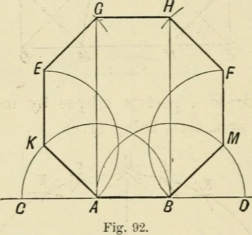 An illustration from Perspective and geometrical drawing : adapted to the use of candidates for second and third-class teachers' certificates, 1887, leaf 125