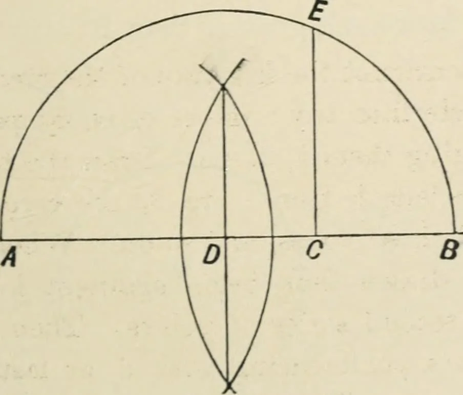 An illustration from Perspective and geometrical drawing : adapted to the use of candidates for second and third-class teachers' certificates, 1887, leaf 132