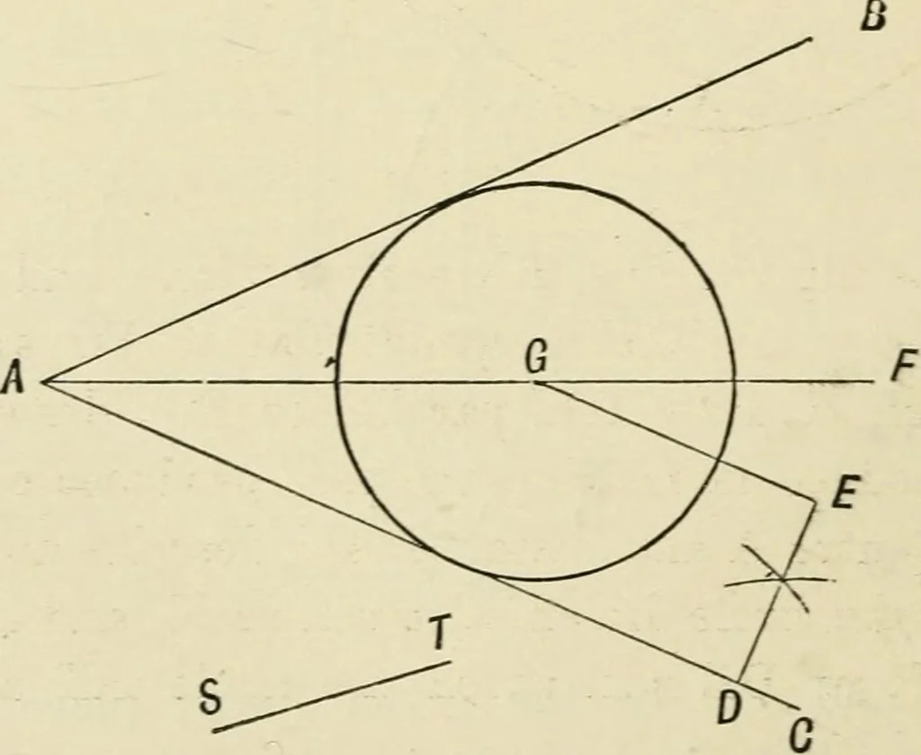 An illustration from Perspective and geometrical drawing : adapted to the use of candidates for second and third-class teachers' certificates, 1887, leaf 133