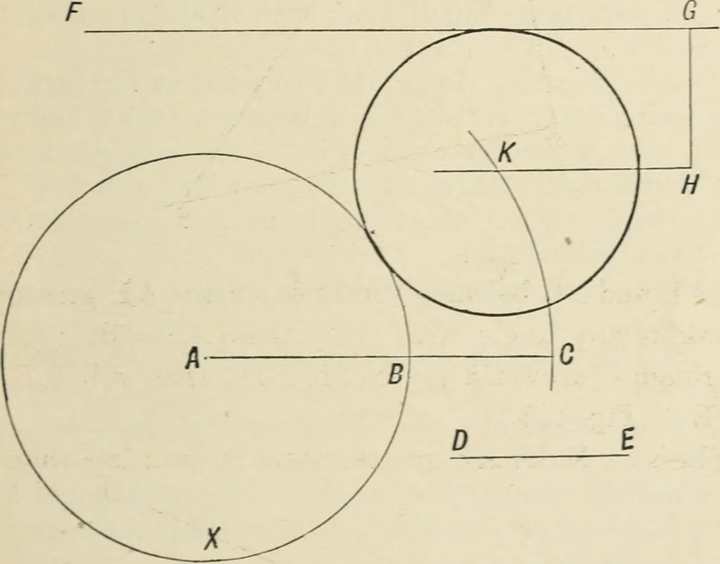 An illustration from Perspective and geometrical drawing : adapted to the use of candidates for second and third-class teachers' certificates, 1887, leaf 134