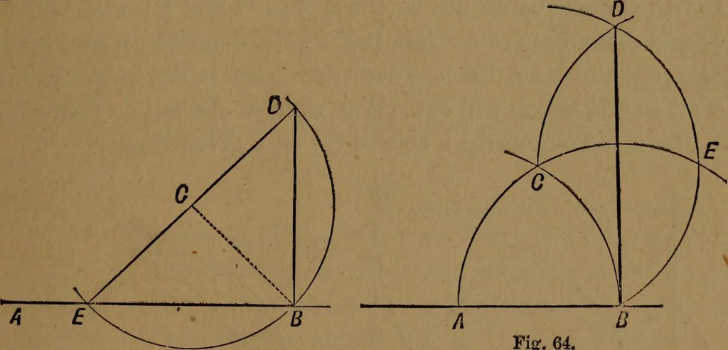 An illustration from Perspective and geometrical drawing adapted to the use of candidates for second and third-class teachers' certificates, 1887, leaf 110