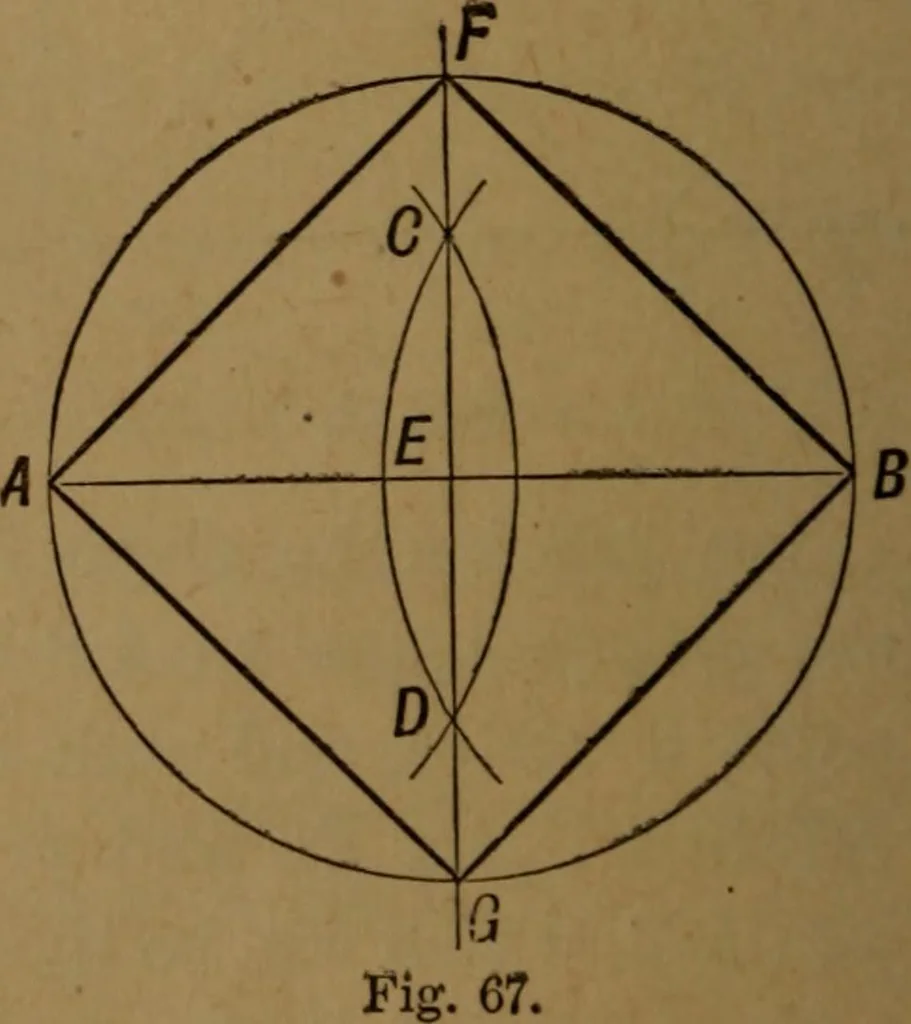 An illustration from Perspective and geometrical drawing adapted to the use of candidates for second and third-class teachers' certificates, 1887, leaf 111
