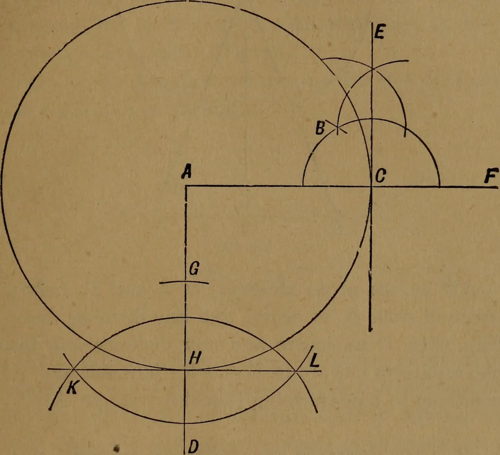An illustration from Perspective and geometrical drawing adapted to the use of candidates for second and third-class teachers' certificates, 1887, leaf 118