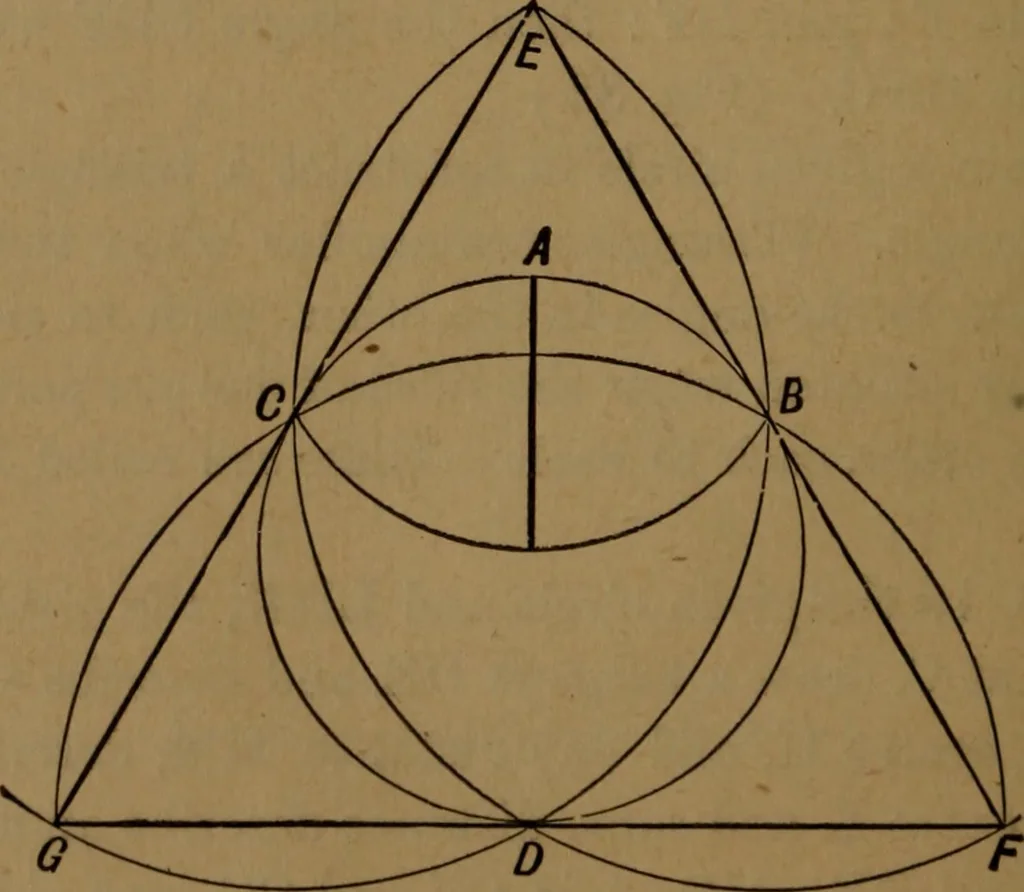 An illustration from Perspective and geometrical drawing adapted to the use of candidates for second and third-class teachers' certificates, 1887, leaf 121