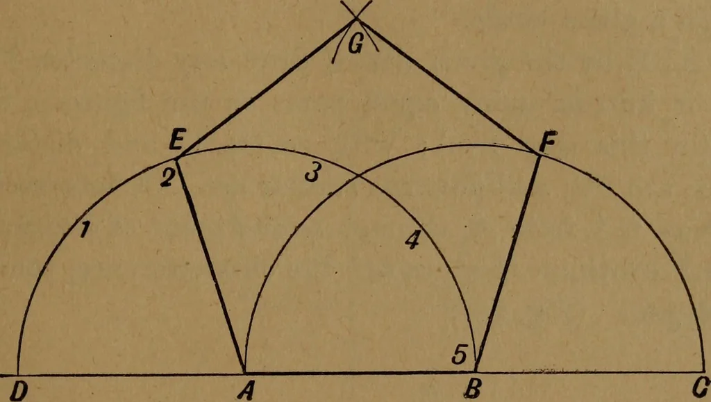 An illustration from Perspective and geometrical drawing adapted to the use of candidates for second and third-class teachers' certificates, 1887, leaf 124