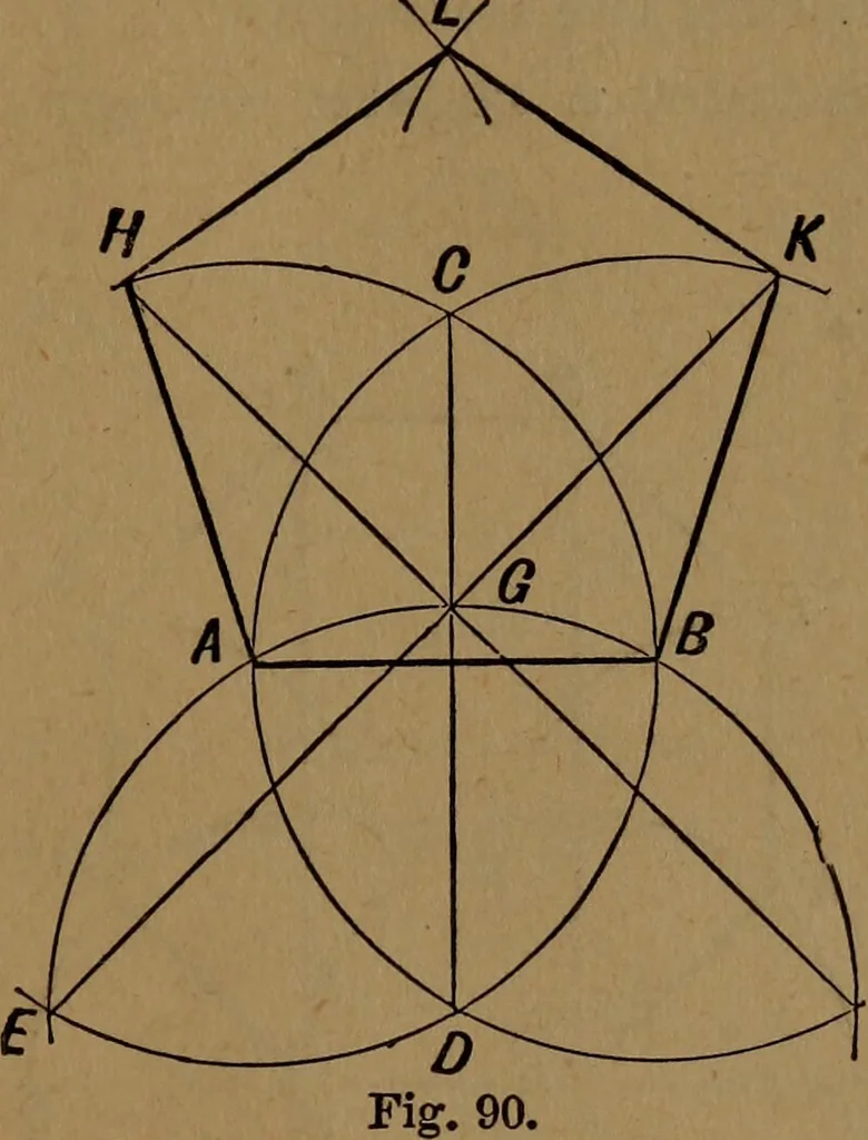An illustration from Perspective and geometrical drawing adapted to the use of candidates for second and third-class teachers' certificates, 1887, leaf 126