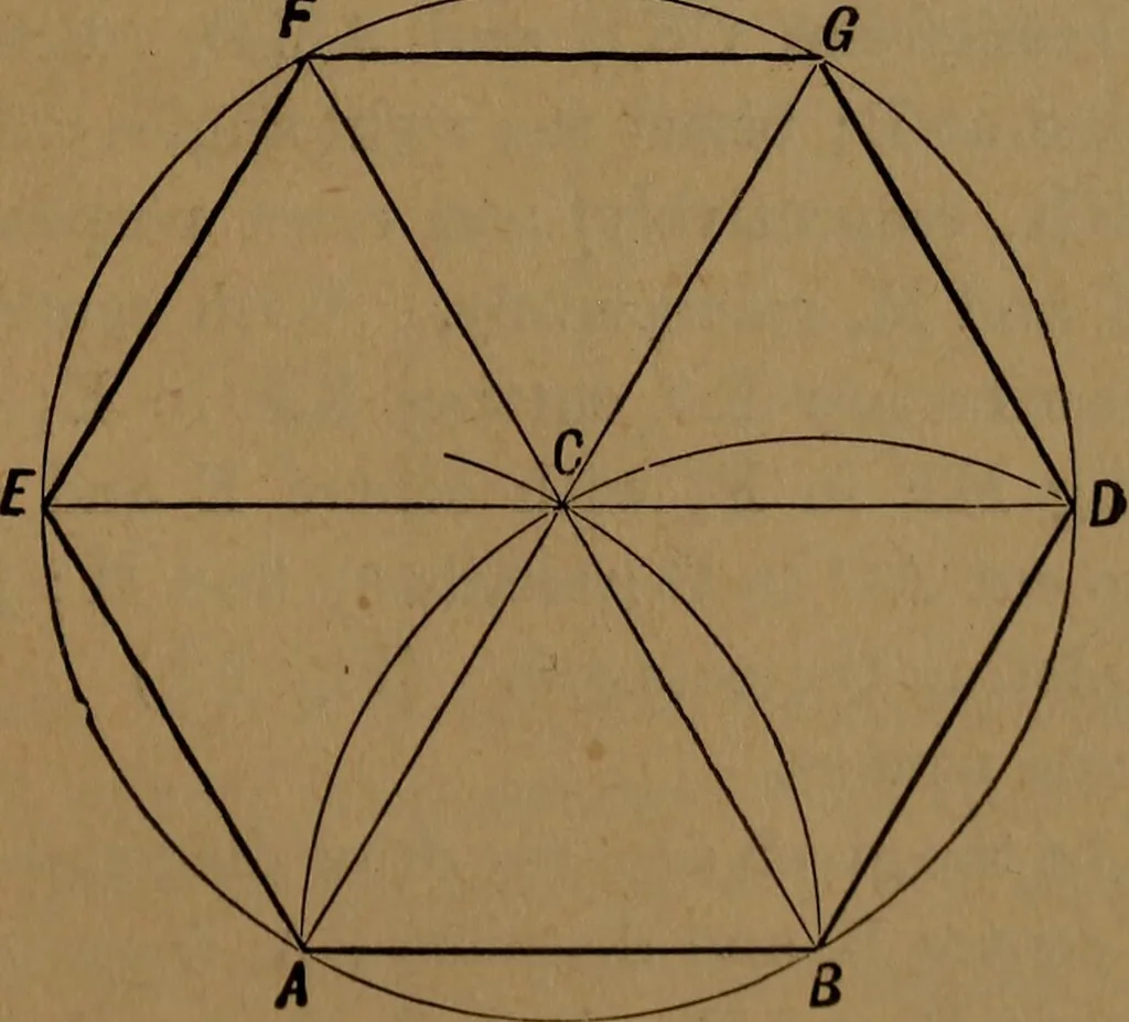 An illustration from Perspective and geometrical drawing adapted to the use of candidates for second and third-class teachers' certificates, 1887, leaf 126