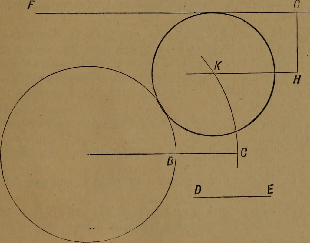 An illustration from Perspective and geometrical drawing adapted to the use of candidates for second and third-class teachers' certificates, 1887, leaf 136