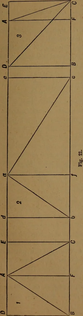 An illustration from Perspective and geometrical drawing adapted to the use of candidates for second and third-class teachers' certificates, 1887, leaf 44