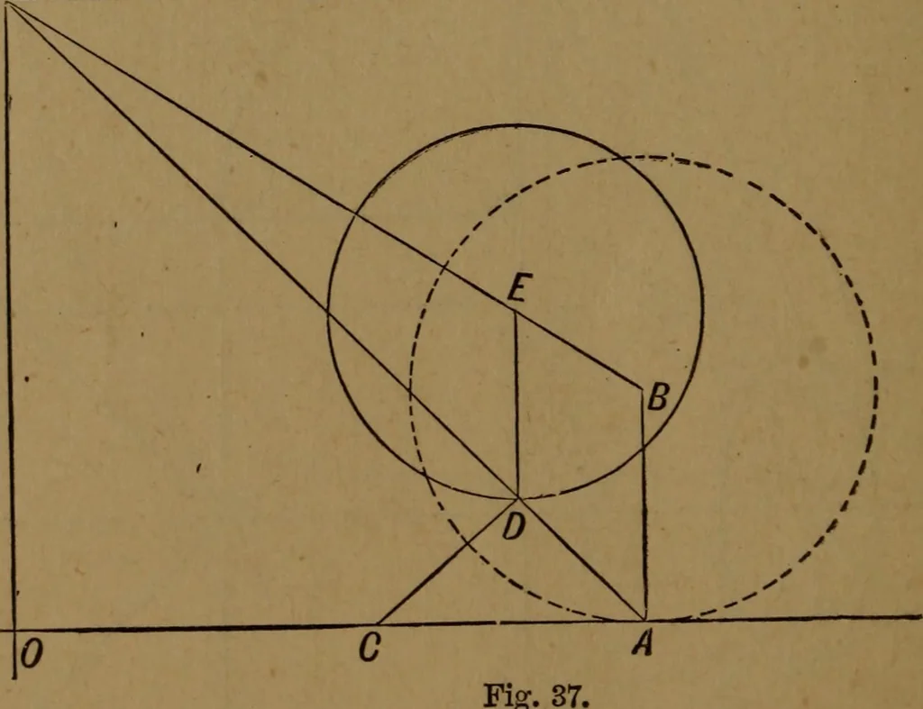 An illustration from Perspective and geometrical drawing adapted to the use of candidates for second and third-class teachers' certificates, 1887, leaf 67