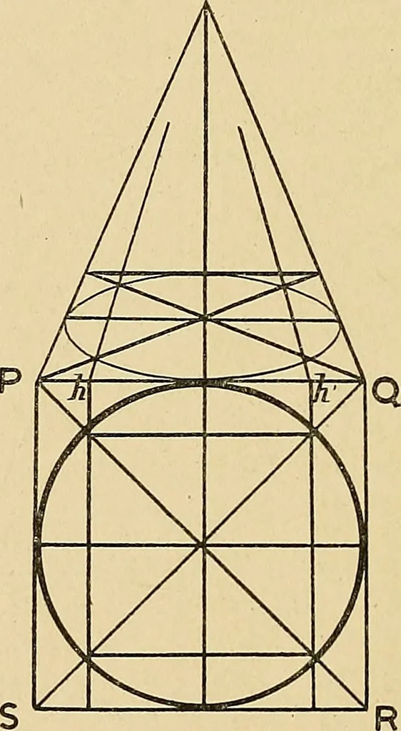 An illustration from Perspective : the old and the new method, 1921, leaf 31