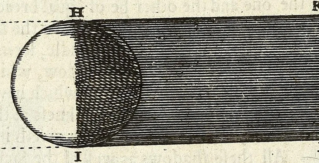 An illustration from Perspective practical, or, A plain and easie method of true and lively representing all things to the eye at a distance, by the exact rules of art ..., 1698, leaf 283