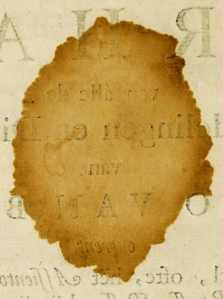 An illustration from Pertinent en waarachtig verhaal van alle de handelingen en directie van Pedro Van Belle, : ontrent den slavenhandel, ofte, het Assiento de Negros, eerst door D. Juan Barosso y Posso, bij zijn overlijden door D. Nicolas Porsio, en daar na door Balthasar Coijmans met den Koning van Spangien aangegaan, zoo in Spangien, de West-Indijes, als op Curaço: dienende tot onderrichtinge van alle die gene, die bij het voorsz. Assiento, ofte de Compagnie van Coijmans en Van Belle tot Cadix, eenigsints zouden mogen wezen geinteresseert, 1689, leaf 4