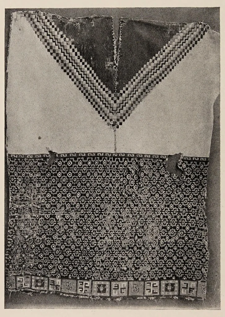 An illustration from Peruvian fabrics, 1916, leaf 28