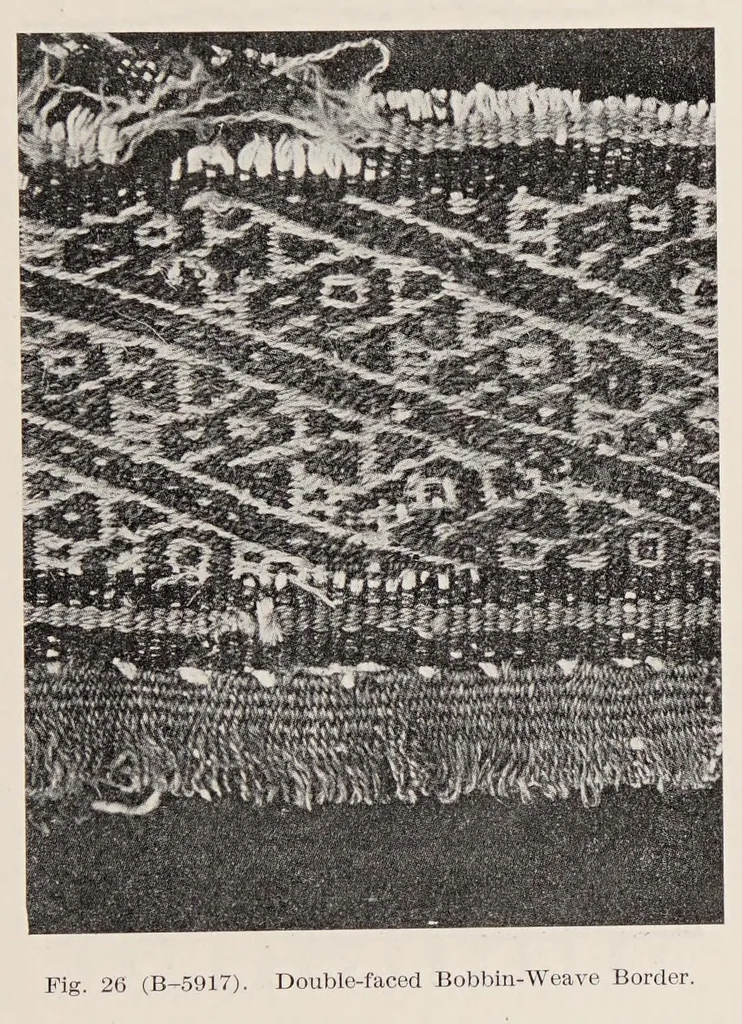 An illustration from Peruvian fabrics, 1916, leaf 53