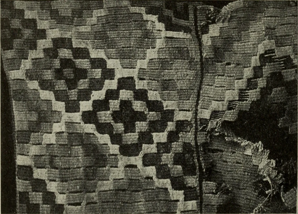 An illustration from Peruvian fabrics, 1916, leaf 13