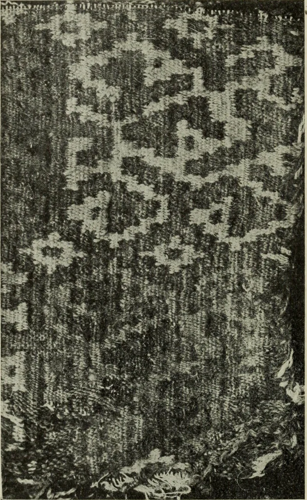 An illustration from Peruvian fabrics, 1916, leaf 19