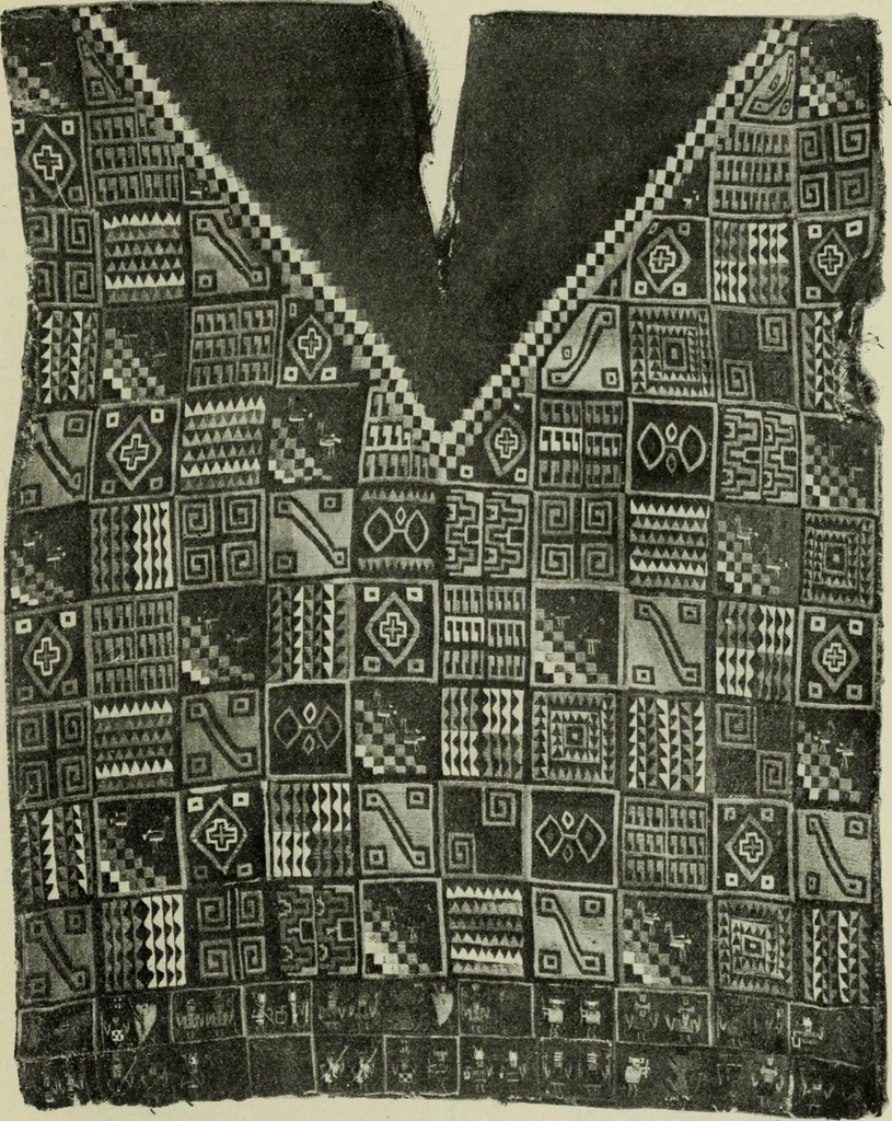 An illustration from Peruvian fabrics, 1916, leaf 24