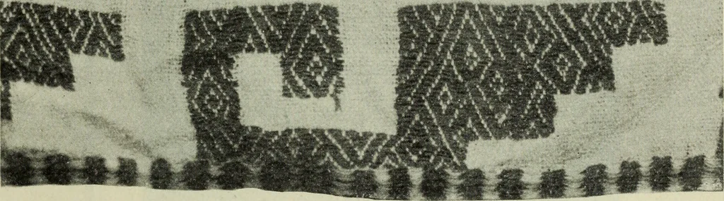 An illustration from Peruvian fabrics, 1916, leaf 30