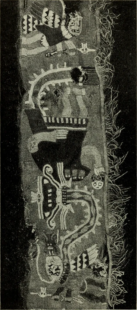 An illustration from Peruvian fabrics, 1916, leaf 31