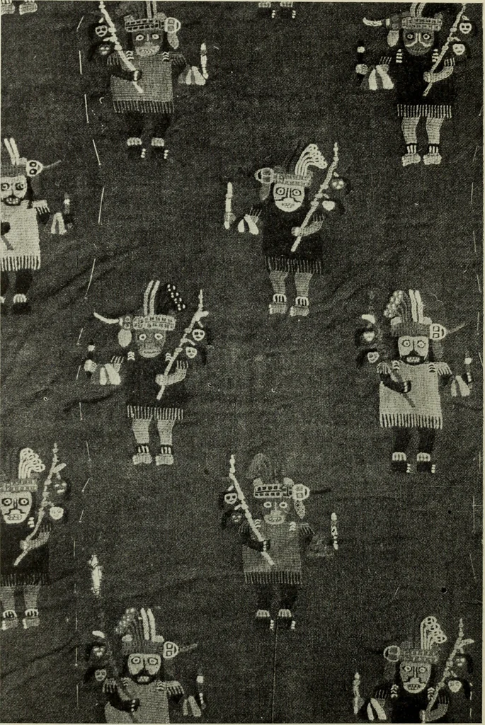 An illustration from Peruvian fabrics, 1916, leaf 33