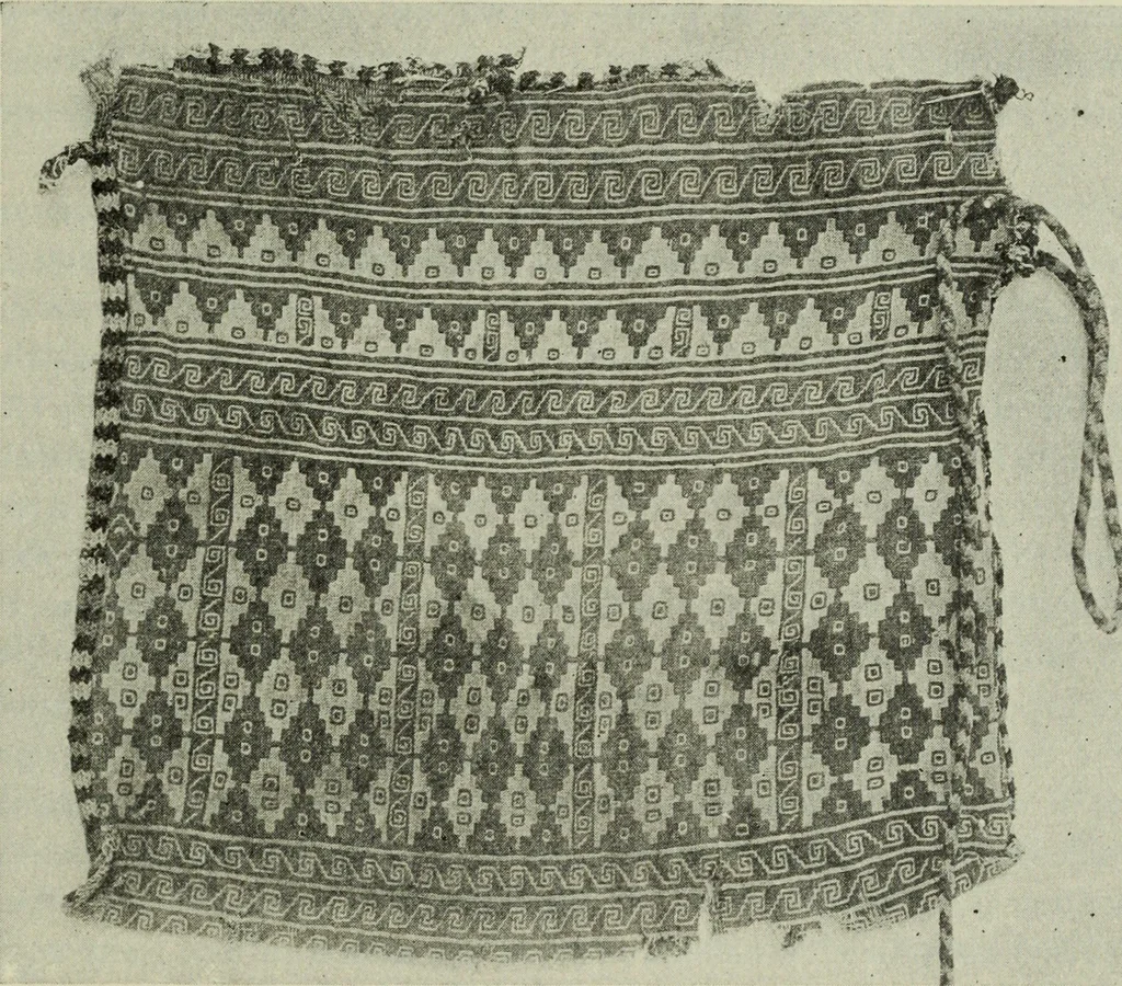 An illustration from Peruvian fabrics, 1916, leaf 40