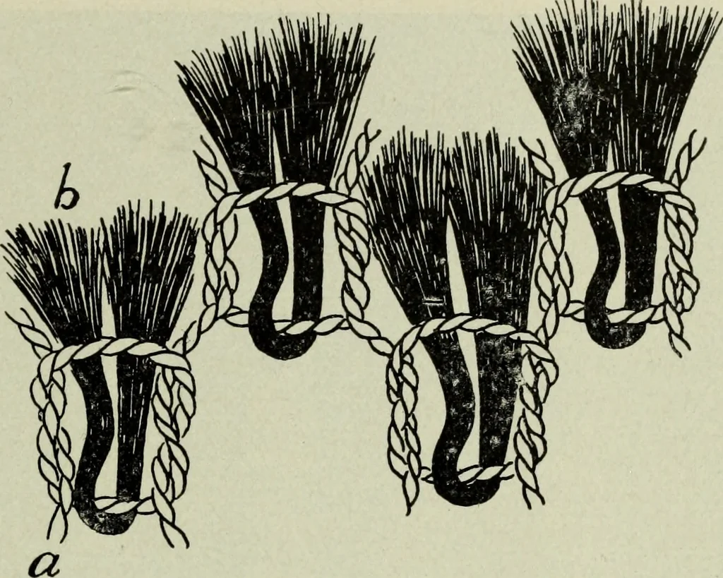 An illustration from Peruvian fabrics, 1916, leaf 60