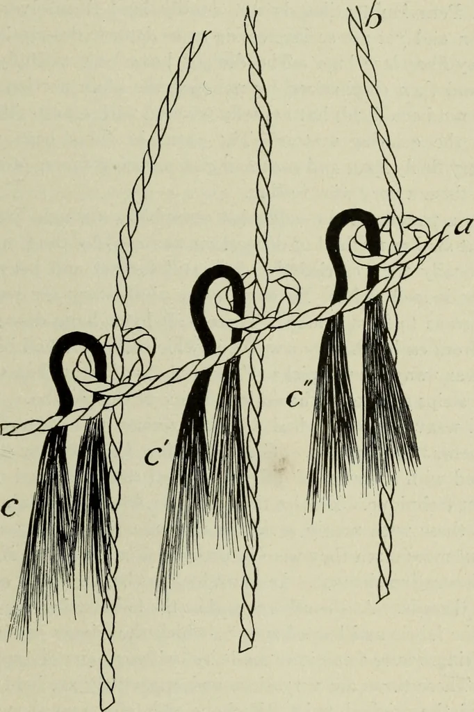 An illustration from Peruvian fabrics, 1916, leaf 62