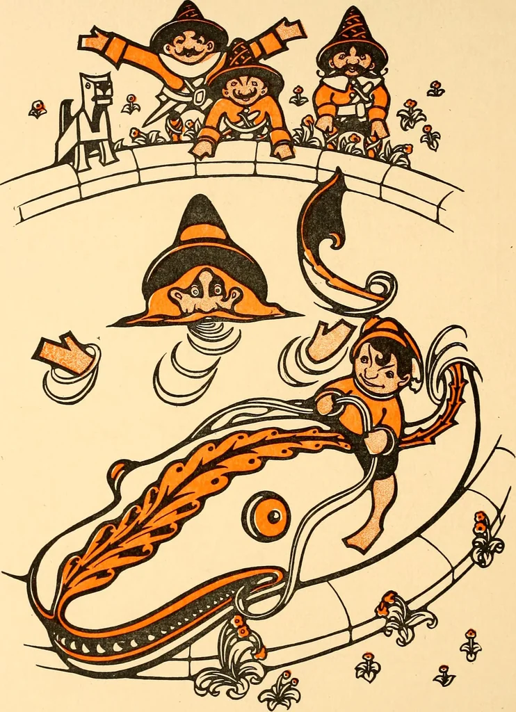 An illustration from Peter Poodle,: toy maker to the king, 1906, leaf 153