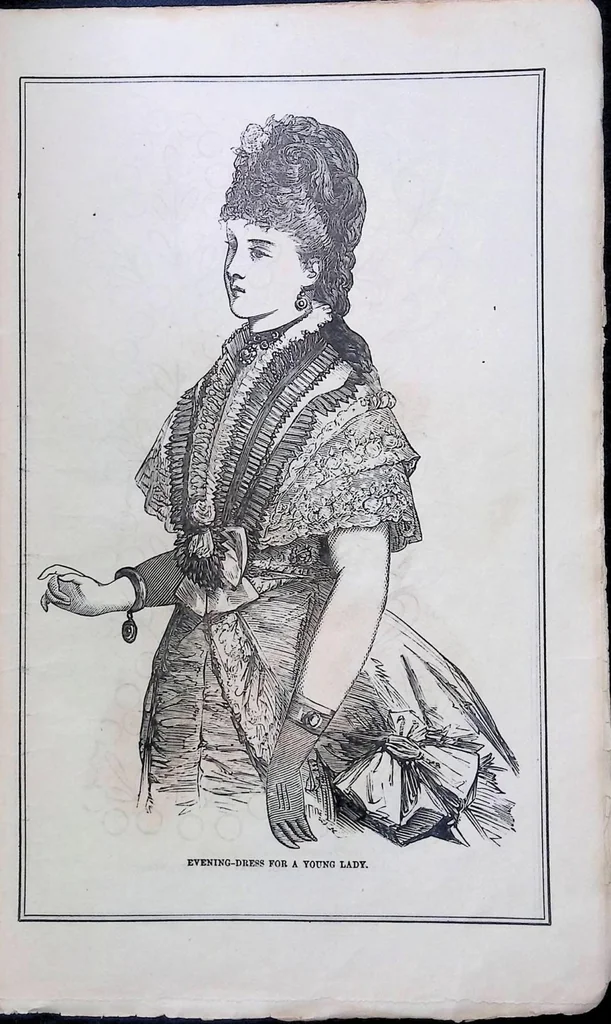 An illustration from Peterson's Ladies National Magazine May 1875, 1875, leaf 14