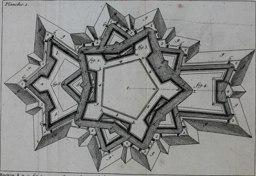 An illustration from Petit dictionnaire du tems pour l'intelligence des nouvelles de la guerre, 1747, leaf 5
