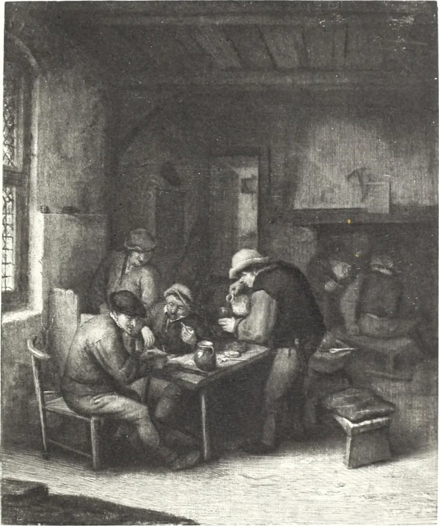 An illustration from Catalogue des tableaux modernes & anciens, objets d'art & de curiosité composant la collection de M. G-- : et dont la vente aura lieu par suite deo son décès Galerie Georges Petit ... les samedi 14, lundi 16 et mardi 17 mai 1898 ... : commissaire-priseur Me Paul Chevallier ..., experts: pour les tableaux modernes M. Georges Petit ... MM. Allard & Noel ...; pour les tableaux anciens MM. Féral père & fils ...; pour les objets d'art, MM. Mannheim .., 1898, leaf 172