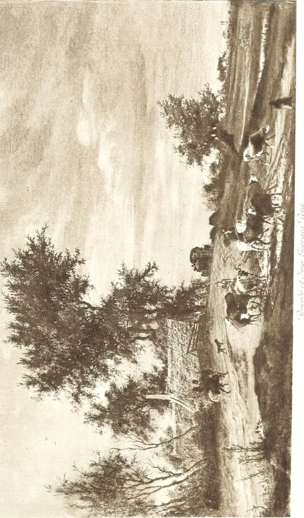 An illustration from Catalogue des tableaux modernes & anciens, objets d'art & de curiosité composant la collection de M. G-- : et dont la vente aura lieu par suite deo son décès Galerie Georges Petit ... les samedi 14, lundi 16 et mardi 17 mai 1898 ... : commissaire-priseur Me Paul Chevallier ..., experts: pour les tableaux modernes M. Georges Petit ... MM. Allard & Noel ...; pour les tableaux anciens MM. Féral père & fils ...; pour les objets d'art, MM. Mannheim .., 1898, leaf 184