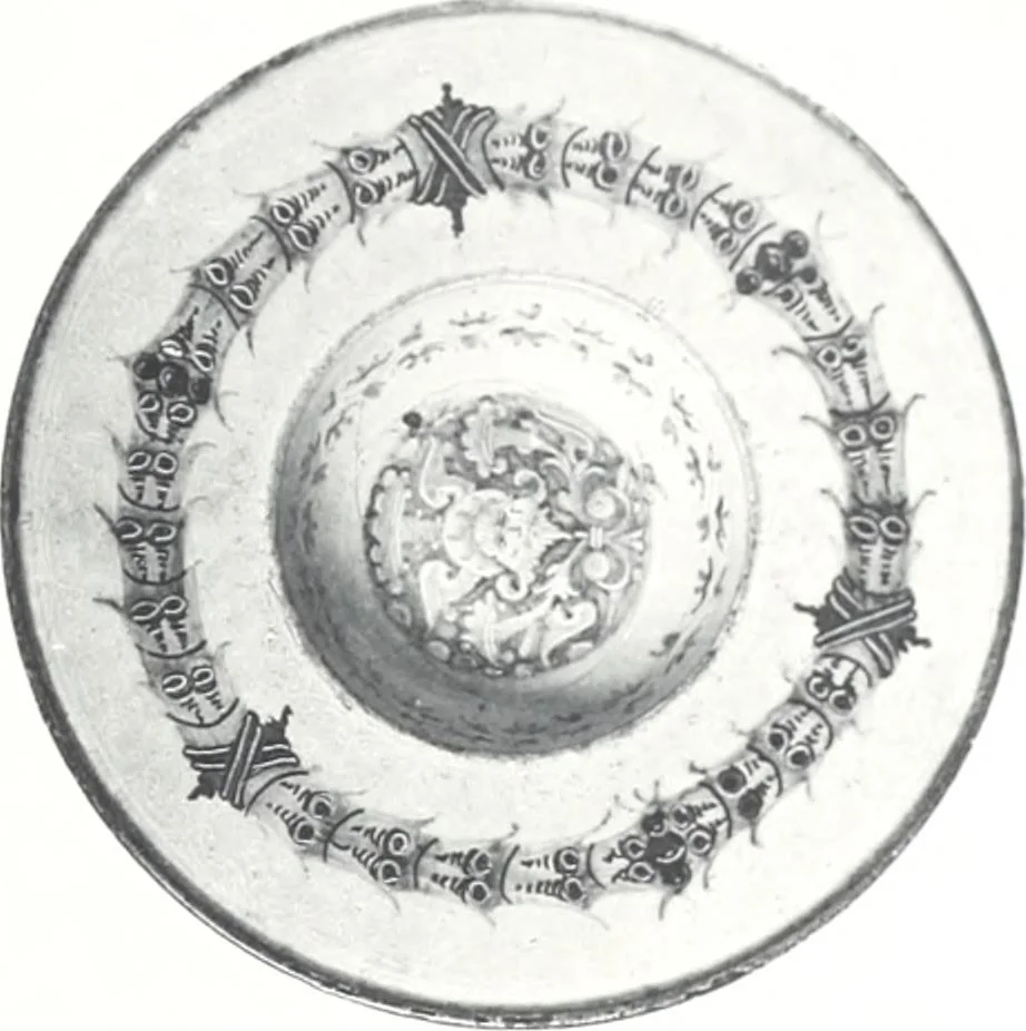 An illustration from Catalogue des tableaux modernes & anciens, objets d'art & de curiosité composant la collection de M. G-- : et dont la vente aura lieu par suite deo son décès Galerie Georges Petit ... les samedi 14, lundi 16 et mardi 17 mai 1898 ... : commissaire-priseur Me Paul Chevallier ..., experts: pour les tableaux modernes M. Georges Petit ... MM. Allard & Noel ...; pour les tableaux anciens MM. Féral père & fils ...; pour les objets d'art, MM. Mannheim .., 1898, leaf 206