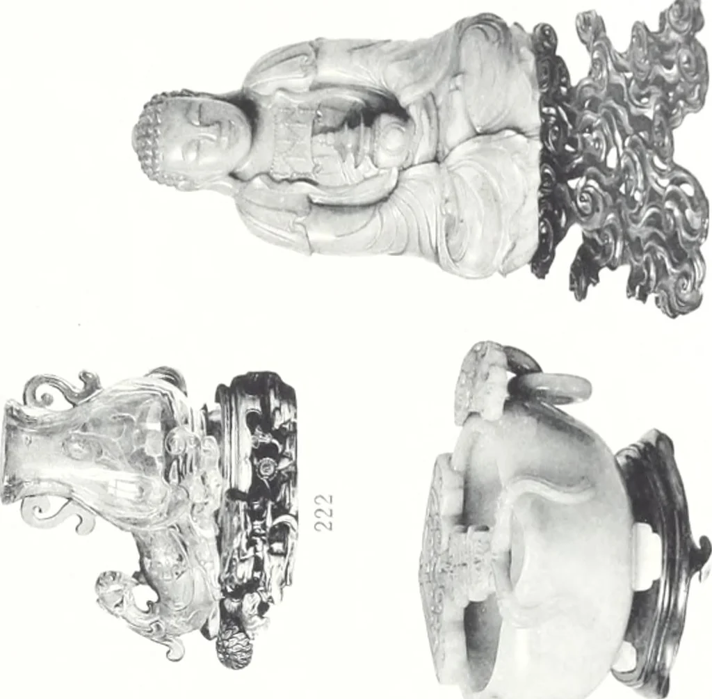 An illustration from Catalogue des tableaux modernes & anciens, objets d'art & de curiosité composant la collection de M. G-- : et dont la vente aura lieu par suite deo son décès Galerie Georges Petit ... les samedi 14, lundi 16 et mardi 17 mai 1898 ... : commissaire-priseur Me Paul Chevallier ..., experts: pour les tableaux modernes M. Georges Petit ... MM. Allard & Noel ...; pour les tableaux anciens MM. Féral père & fils ...; pour les objets d'art, MM. Mannheim .., 1898, leaf 220