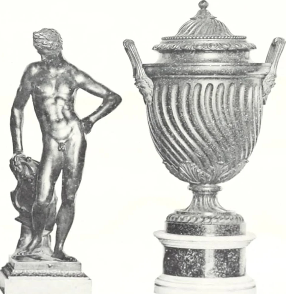 An illustration from Catalogue des tableaux modernes & anciens, objets d'art & de curiosité composant la collection de M. G-- : et dont la vente aura lieu par suite deo son décès Galerie Georges Petit ... les samedi 14, lundi 16 et mardi 17 mai 1898 ... : commissaire-priseur Me Paul Chevallier ..., experts: pour les tableaux modernes M. Georges Petit ... MM. Allard & Noel ...; pour les tableaux anciens MM. Féral père & fils ...; pour les objets d'art, MM. Mannheim .., 1898, leaf 232