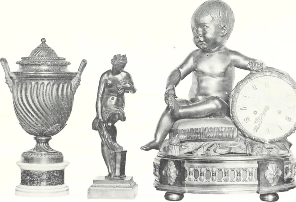 An illustration from Catalogue des tableaux modernes & anciens, objets d'art & de curiosité composant la collection de M. G-- : et dont la vente aura lieu par suite deo son décès Galerie Georges Petit ... les samedi 14, lundi 16 et mardi 17 mai 1898 ... : commissaire-priseur Me Paul Chevallier ..., experts: pour les tableaux modernes M. Georges Petit ... MM. Allard & Noel ...; pour les tableaux anciens MM. Féral père & fils ...; pour les objets d'art, MM. Mannheim .., 1898, leaf 232