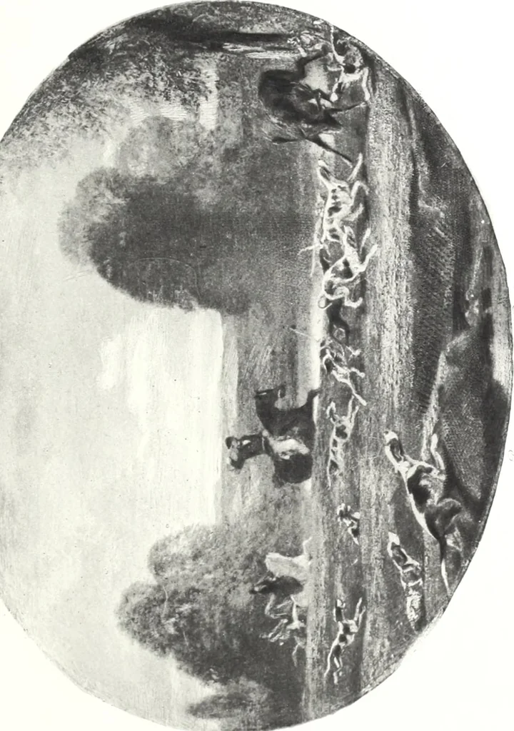 An illustration from Catalogue des tableaux modernes & anciens, objets d'art & de curiosité composant la collection de M. G-- : et dont la vente aura lieu par suite deo son décès Galerie Georges Petit ... les samedi 14, lundi 16 et mardi 17 mai 1898 ... : commissaire-priseur Me Paul Chevallier ..., experts: pour les tableaux modernes M. Georges Petit ... MM. Allard & Noel ...; pour les tableaux anciens MM. Féral père & fils ...; pour les objets d'art, MM. Mannheim .., 1898, leaf 32
